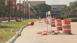 Construction will expand sidewalks, create dedicated bike lanes