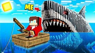 PRANKING AS MEGALODON IN MINECRAFT!