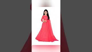 RUKHA FAB Girl's SatinSemi-stitched LehengaCholi and dupatta set#short #shorts