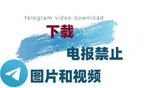 批量下载电报群里的图片和视频|如何下载电报里禁止的图片和视频|how to download telegram video and photo