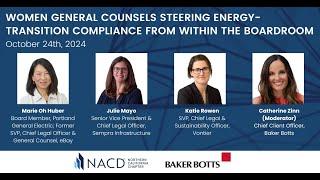 NACD Northern California's Women GCs Steering Energy-Transition Compliance from Within the Boardroom