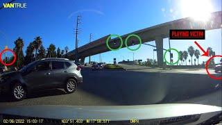 Guy Runs Light At Intersection & Lies To His Insurance (Another DashCam Save)