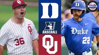 Duke vs #9 Oklahoma | Regionals Elimination Game | 2024 College Baseball Highlights