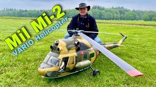 Beautiful XXL VARIO MIL MI-2 Russian Turbine RC Helicopter Flight Demonstration