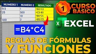 REGLAS PARA HACER  FÓRMULAS Y FUNCIONES EN EXCEL (Nueva Versión)