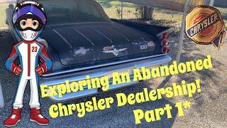 Exploring An Abandoned Chrysler Dealership in Fredericksburg Texas Part 1!