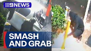 Gold Coast tobacconist rammed by ute | 9 News Australia