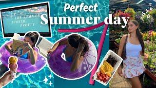 PERFECT SUMMER DAY️: farmer's market, pool day, tanning, tsitp, skin care