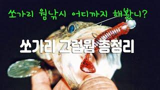 쏘가리 웜낚시 어디까지 해봤니?/ 컬러, 크기, 종류, 조합 방법, 캐스팅