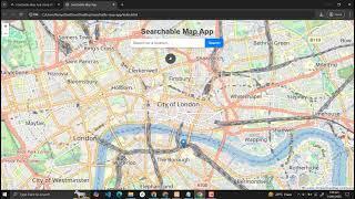 Searchable Map App Using HTML, CSS and JavaScript with Source Code