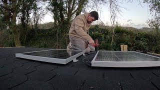 We FITTED Solar Power In The Log CABIN