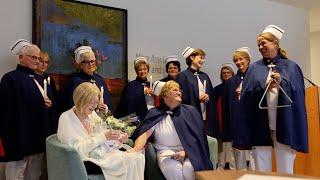 Nebraska Nurse Honor Guard performs Living Tribute Ceremony for Louise LaFramboise