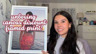 canvas discount unboxing & review! affordable and high quality framed prints ️