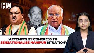 BJP Blames Congress For ‘Sensationalising Manipur Situation’ After Kharge’s Letter To Prez Murmu