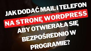 🟡 Jak dodać mail i numer telefonu na naszej stronie www? Jak zrobić poprawnie mailto: i tel: ?