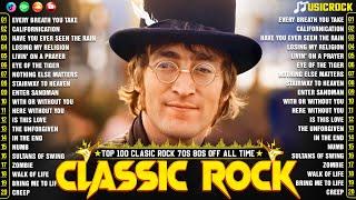 Classic Rock Songs Full Album 70s 80s 90Queen, Bon Jovi,U2,ACDC, Aerosmith, The Police,  Nirvana