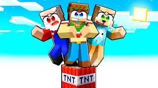 ¡Minecraft PERO en 1 BLOQUE de TNT! 🟥 SILVIOGAMER MINECRAFT PERO