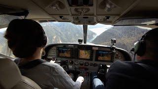 Amphib Cessna Caravan flying with classical music