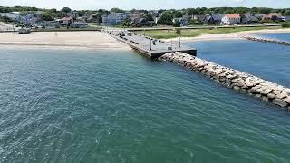 Aerial videos of East Beach, New Bedford MA taken on June 22nd, 2023.