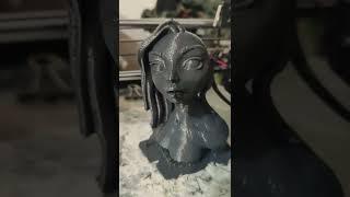 #3d #3dprinting #fun #humor #women #sculpture #timelapse #3dmodeling #art #usa #cyberpunk #hair
