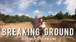 STARTING TO BUILD A HOUSE || digging the footings