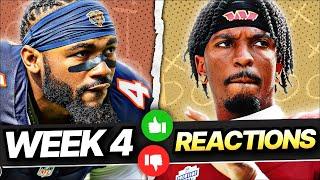 Week 4 Fantasy Football Reactions! Get Your Lineup Right