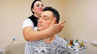 ASMR strong massage and chiropractic adjustments by Alyona