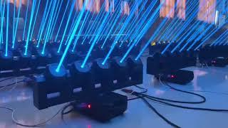 Five finger Laser RGB + Six LED Gold Matrix  Moving head Light BLUE SEA LIGHTING