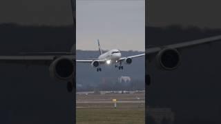 Eurowings Airbus A320 Landing at Stuttgart Airport