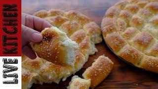 Εύκολα Aνατολίτικα Τυρόψωμα - Ramadan pita  with  Greek feta cheese Live Kitchen