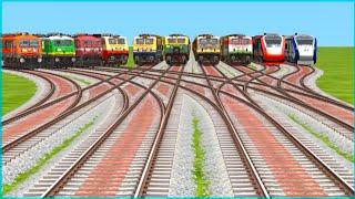 All Indian Train's Run On jublee Daimond Railroad crossing Track #vandebharatexpress