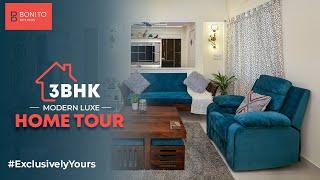 Modern Luxe 3BHK Home Interiors | Exclusively Yours | Bangalore | Bonito Designs