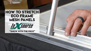 How to stretch screens with the Eco Frame replaceable mesh frame system