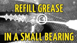 Refill grease in brushless motor bearing