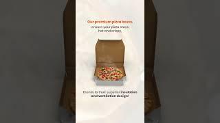  Perfect Pizza Delivery: Hot, Crispy, and Fresh!  Orange Packaging Pizza Boxes #shortvideo