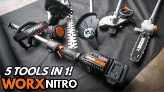 Must Have Tools To Clean Up Your Lawn Like A Pro! WORX Nitro 5 In 1 Power Share Multi Tool Review!