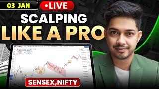 LIVE TRADING 03 JAN NIFTY SENSEX #livetrading #optionstrading