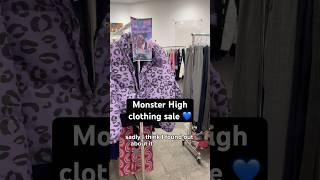 Monster High clothing saleso nostalgic! Shoutout to @tastypastrysal for posting about it on tt!