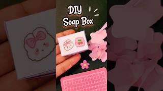 DIY Homemade Soap Box 🫧miniature craft #shorts