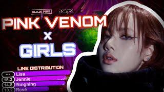 [Itsmetatar] Mashup BLACKPINK, AESPA | Pink Venom x Girls | LINE DISTRIBUTION