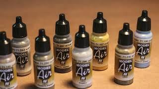 #29040 Acrylicos Vallejo WWII US Army Air Force Colors Model Air Paint Set, 1/2 Fl. Oz. , 16 Colors