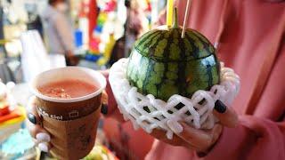 Apple Watermelon Juice / Korean street food