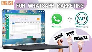 Windows || Laptop & PC || How to Send Bulk WhatsApp Messages Using WhatsPromo || In English