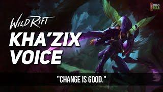 Kha'Zix Voice Quotes/Audio In Wild Rift | Kha'Zix All Voice Lines [English] LOL Wild Rift