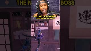 Super Easy Way To Defeat The Night Rose Boss! #fortnite #fortniteclips #prospering #shorts