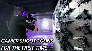 Gamer Shoots Real Guns For The First time