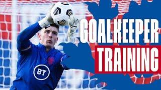 Pope, Henderson & Johnstone Get the Brilliant Basics Spot On Goalkeeper Training | Inside Training