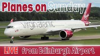 SHOOT THE BREEZE on Sunday 1/6/25LIVE Plane Spotting @ Edinburgh Airport Take offs, Landings, CHAT