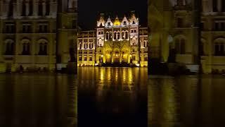 Hungarian parliament at night @TravelwithHugoF #budapest #hungary #travelshorts