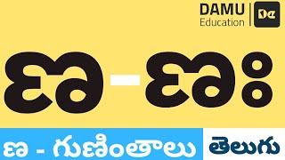 ణ - గుణింతం | ణ - తెలుగు గుణింతాలు | Easy to Learn Telugu Guninthalu | Damu Education Telugu | #Damu